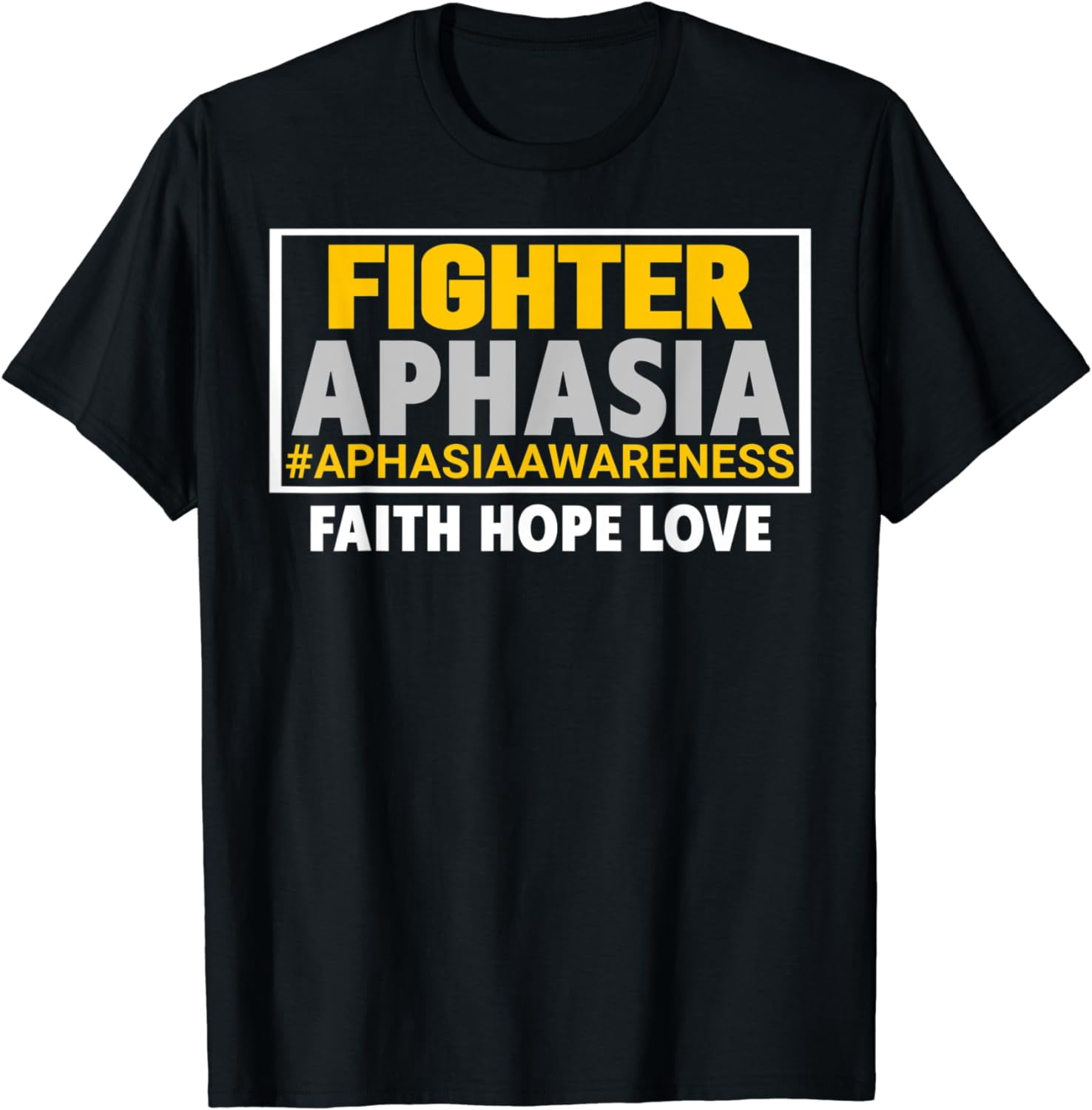 Aphasia Awareness T-Shirt Ribbon Aphasia Awareness Fighter T-Shirt ...