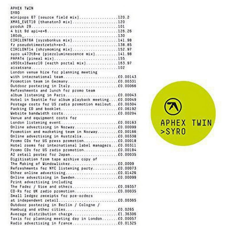 Aphex Twin - Syro - Music & Performance - Vinyl - Walmart.com