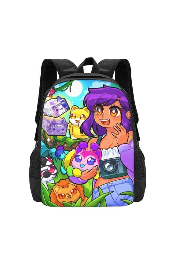 Aphmau Backpack Laptop Backpack for Teen Women men 16.5 Inch Casual Daypack