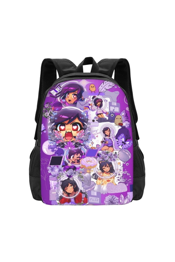 Aphmau Backpack Laptop Backpack for Teen Women men 16.5 Inch Casual Daypack