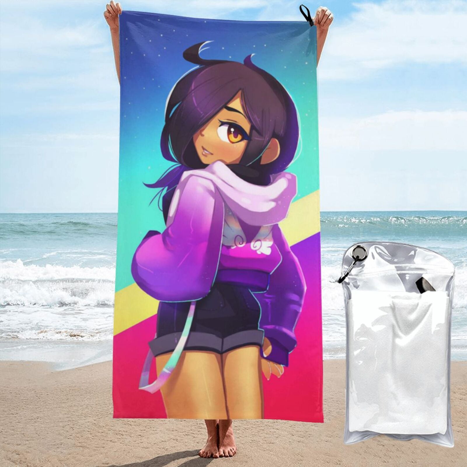 Aphmau Beach Towel Absorbent Large Towel 3D Cartoon Towel Fast Drying ...