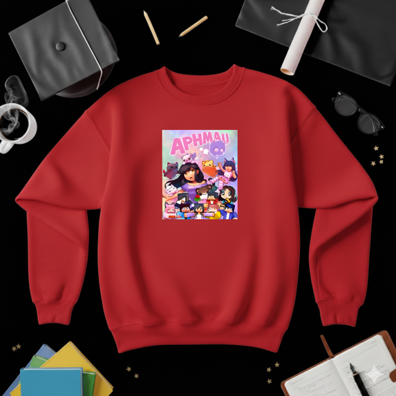 Aphmau Meemeows Cat Video Game Fun Player Cute Anime Style Sweatshirt V50186, up to size 5XL