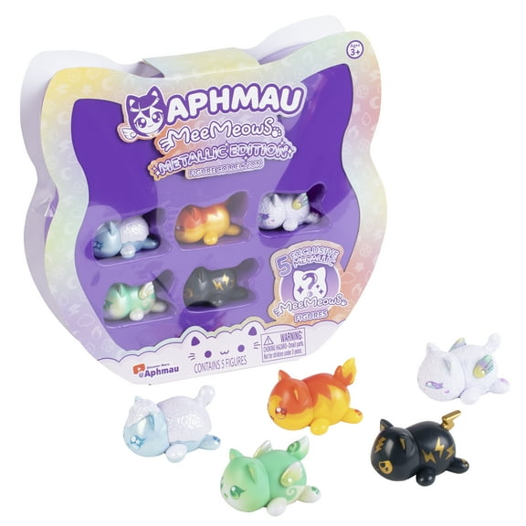Aphmau Elemental MeeMeow Figures Multi-Pack- Metallic Edition For Ages 3+