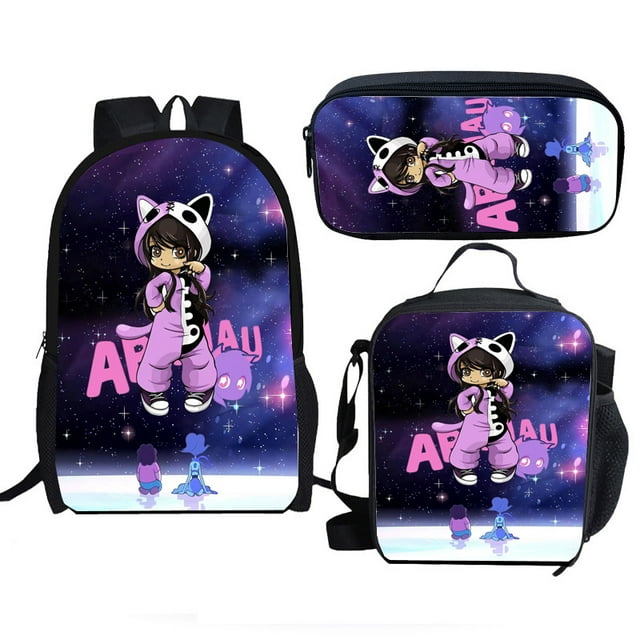 Aphmau Schoolbag Backpack Lunch Bag Pencil Case Set Gift for Kids ...