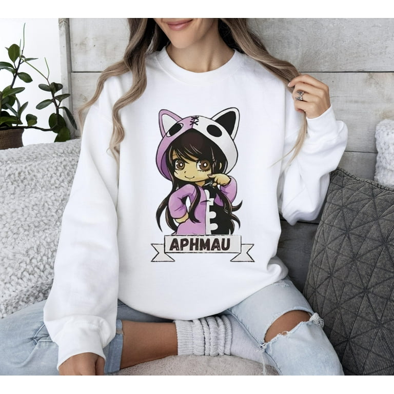 Aphmau Sweatshirt Meemeows Aphmau Cat Shirt Aphmau Cat Girl Kids Sweatshirt Walmart