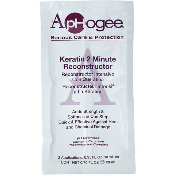Aphogee Serious Care and Protection Keratin 2 minute Hair Reconstructor, 12 Ea