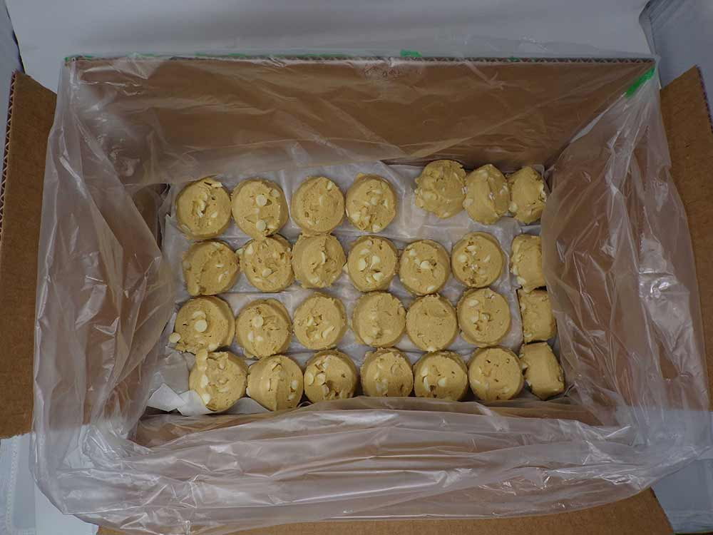 Aphrodite Divine Confections Macadamia Nut White Chocolate Cookie Dough, 2 Ounce -- 84 per case
