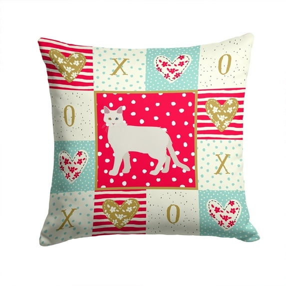 Aphrodite Giant 1 Cat Love Fabric Decorative Pillow Red