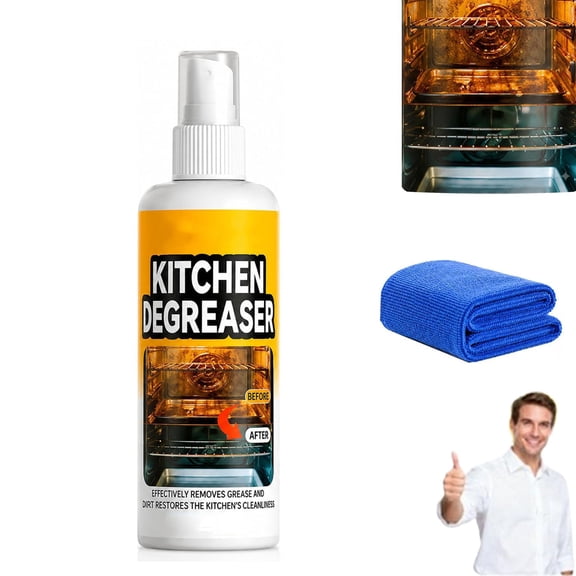 Apiastar Greasekiller Spray for Grill, Kitchen Degreaser, Greasekiller BBQ Spray,Grease KillerSpray Grill Cleaner,Grill Degreaser For OutdoorGrill, Outdoor Use (1PCS, 120ML)