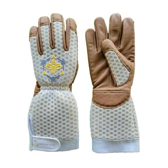 Apis Tactical Heavy Duty Beekeeping Gloves - Small - White