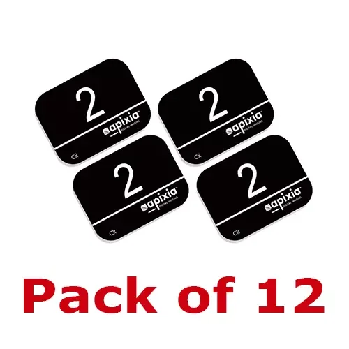 Apixia Digital Phosphor Imaging Plates  Size 2, 12-Pack