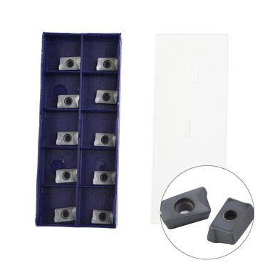 OSCARBIDE APKT11T308 Carbide Inserts - 10-Piece Milling Inserts For Face Mills & End Mills