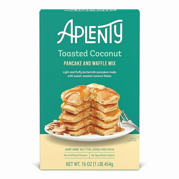 Aplenty Pancake Mix, Toasted Coconut ( Pack of 2 )