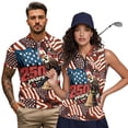 thumbnail image 1 of Aplkyhs 250th Anniversary Matching Golf Shirts for Couple Quarter Zip Golf Tennis Tank Top Quick Dry Athletic Sleeveless Shirts Racerback Design Machine Washable Lapel Design, 1 of 6