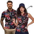 thumbnail image 1 of Aplkyhs 4th of July Funny Couple Golf Shirts Racerback Design Golf Tank Top Lightweight Athletic Sleeveless Shirts Machine Washable for Yoga or Daily Wear Quick Dry, 1 of 6