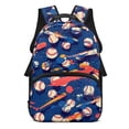 thumbnail image 1 of Aplkyhs Backpack for Girls Boys for Students 6-18 Large Capacity Ergonomic Comfort School Backpack for Elementary Middle High School Daily Use Travel Baseball Print, 1 of 7