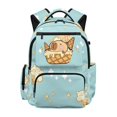 thumbnail image 1 of Aplkyhs Backpack for Kids Teens Age 6-18 School Bag with Large Capacity Durable Lightweight Water Resistant Bookbag Ice Cream Capybara, 1 of 7