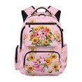 thumbnail image 1 of Aplkyhs Backpack for Students 12-18 Durable Lightweight School Bag 17 Inch Large Capacity Bookbag for Middle High School Teens Cute Axolotl Sunflower, 1 of 7