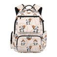 thumbnail image 1 of Aplkyhs Backpack for Students 6-18 Multi-pocket Lightweight Water Resistant 17 Inch School Bag for Elementary Middle High School Panda Basketball, 1 of 7