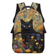 thumbnail image 1 of Aplkyhs Cat Flower School Backpack for Students 6-18 Large Capacity Ergonomic Padded Straps Bookbag for Elementary Middle High School Girls Boys Daily School Use, 1 of 7