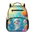 thumbnail image 1 of Aplkyhs Colorful Ocean Dolphin Backpack for Students Age 6-18 Cool School Bookbag Water Resistant Durable Lightweight Backpack for School Travel, 1 of 7