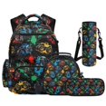 thumbnail image 1 of Aplkyhs Colorful Tractor 4 Piece Kids Backpack Set with Lunch Box Pencil Case Kids Backpack for Girls 8-10 and Water Bottle Cover for Teens Elementary Middle School, 1 of 7