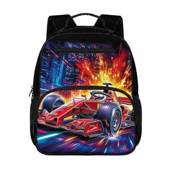 Aplkyhs Cool Racing Backpack Lovely Style School Bookbag for Age 12-18 Water Repellent Durable Backpack for Teens Travel & Daily