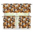 thumbnail image 1 of Aplkyhs Curtain Short Window Drape Panel Christmas Holiday Kitchen Curtain Privacy Street Window Curtains Total Room Darkening for Laundry Bathroom RV, 1 of 6