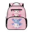 thumbnail image 1 of Aplkyhs Cute Axolotl Adorable Backpack Lightweight Casual School Bookbag for Kids 9-12 Water Resistant with Padded Straps for Daily Use, 1 of 6