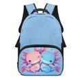 thumbnail image 1 of Aplkyhs Cute Axolotl School Backpack for Boys Girls Ages 6-18 Large Capacity Ergonomic Padded Shoulder Straps Back to School Gift for Elementary Middle High School Students, 1 of 7