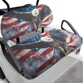 thumbnail image 1 of Aplkyhs Eagle Flag Club Car Precedent Seat Covers Universal Golf Cart Blanket Easy Installation Comfort Golf Cart Seat Cover with Elastic Band Club Car Seat Cushion Covers, 1 of 7