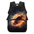 thumbnail image 1 of Aplkyhs Fire Rugby School Backpack for Age 6-18 Ergonomic Padded Adjustable Straps Large Capacity Multi Compartment Bookbag for Boys Girls Elementary Middle High School Travel, 1 of 7