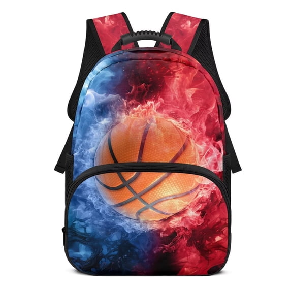 Aplkyhs Funny Basketball School Backpack for Girls Boys Ergonomic Padded Adjustable Straps Water Resistant Large Capacity Backpack for Students 6-18 Elementary Middle High School Daily Use