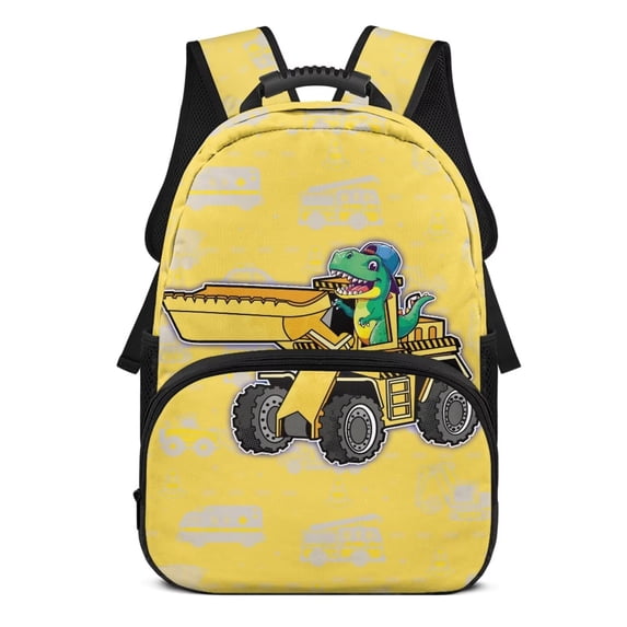 Aplkyhs Funny Dinosaur School Backpack for Girls Boys Age 6-18 Large Capacity Ergonomic Padded Shoulder Straps Back to School Backpack for Elementary Middle High School Daily Use