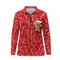 thumbnail image 1 of Aplkyhs Gingerbread Man Golf Tennis Shirts Long Sleeve Cloth Quick Dry Soft and Comfortable Quarter Zip Fit Plain Machine Washable Suitable for Outdoor Sports, 1 of 7