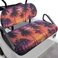 thumbnail image 1 of Aplkyhs Golf Cart Seat Cover Palm Tree Sunset Print Club Car Seat Bottom and Backrest Cushion 2-Person Seats Golf Cart Accessories Easy to Install Club Car Seat Covers Keep Seats Cool, 1 of 6