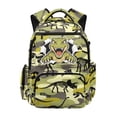 thumbnail image 1 of Aplkyhs Green Camo Dinosaur Backpack for Students 9-18 School Bookbag Lightweight Water Resistant for Teens Daily Use, 1 of 7