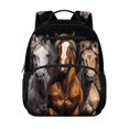 thumbnail image 1 of Aplkyhs Horse Summer Backpack Lightweight School Bag for Age 9-12 Water Repellent Bookbag for Kids, 1 of 7