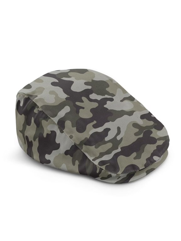 Ivy Cabbie Flat Beret Cap for Men and Women Vintage Army Camouflage Breathable quick dry material, elastic closure, lightweight for ceremonies Halloween Christmas