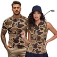thumbnail image 1 of Aplkyhs Matching Couple Tennis Shirts Couple Camo Hunting Duck Golf Matching Outfits 4-Way Stretch Golf Shirts for Men Quarter Zip Golf Accessories for Men Suitable for Outdoor Sports, 1 of 6