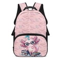 thumbnail image 1 of Aplkyhs Pink Axolotl School Backpack for Boys Girls Ages 6-18 Ergonomic Padded Adjustable Straps 17 Inch Large Capacity Bookbag for Elementary Middle High School Daily Use, 1 of 7