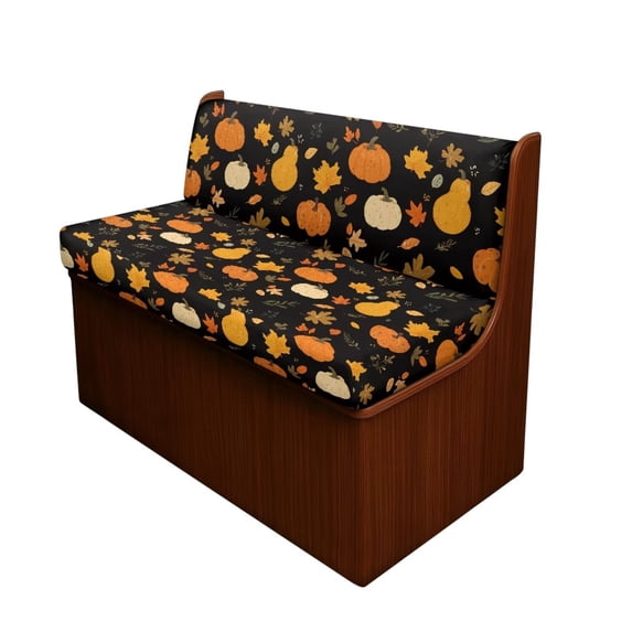Aplkyhs Pumpkin Pattern RV Dinette Cushion Covers Stretchable Sofa ...