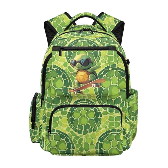 Aplkyhs Sea Turtle Adorable Backpack Lightweight Casual School Bookbag for Kids 9-12 Water Resistant with Padded Straps for Daily Use