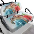 thumbnail image 1 of Aplkyhs Sea Turtle Golf Cart Seat Covers 2-Person Seats Golf Cart Back Seat Kit Club Car Seat Covers Easy to Install Heavy Duty Golf Cart Seat Cover Seat Bottom & Backrest Cushion, 1 of 7