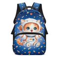 thumbnail image 1 of Aplkyhs Space Cat School Backpack for Boys Girls Ages 6-18 Large Capacity Ergonomic Padded Adjustable Shoulder Straps for Elementary Middle High School Daily Use Travel, 1 of 7