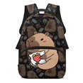 thumbnail image 1 of Aplkyhs Strawberry Capybara School Backpack for Students Age 6-18 Ergonomic Padded Adjustable Shoulder Straps Large Capacity for Elementary Middle High School Daily Use, 1 of 7