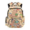thumbnail image 1 of Aplkyhs Study Capybara Sports Backpack for Kids Teens Age 6-18 School Bookbag Durable Lightweight Water Repellent Backpack for School Sports, 1 of 7