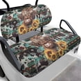 thumbnail image 1 of Aplkyhs Sunflower Highland Cow Golf Cart Seat Covers Aztec Club Car Backrest Bottom Seat Cover Sun-Proof Club Car Precedent Seat Covers Native American Golf Cart Back Seat, 1 of 6