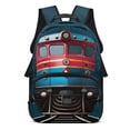 thumbnail image 1 of Aplkyhs Train Pack School Backpack for Kids Age 6-18 Ergonomic Padded Adjustable Straps Large Capacity Water Resistant Bookbag for K-12 Students Daily School Travel, 1 of 7