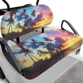 thumbnail image 1 of Aplkyhs Tropical Beach Sunset Palm Tree Club Car Precedent Seat Covers Breathable Golf Cart Decor Universal Golf Cart Seat Cover Club Car Bench Chair Cover Golf Cart Accessories, 1 of 6